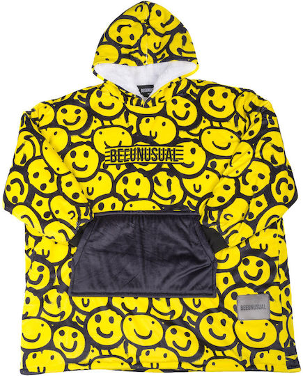 Bee Unusual "bee Fxxxing Unusual" Hooded Poncho Blanket Junior Multicolour