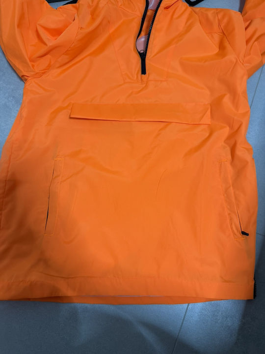 Jacket Windproof Orange Fluo