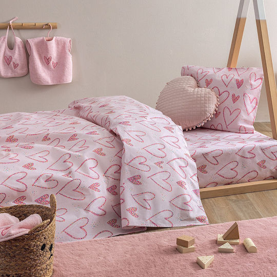 Palamaiki Kinderdecke Einzel My Kingdom Rosa 160x240cm