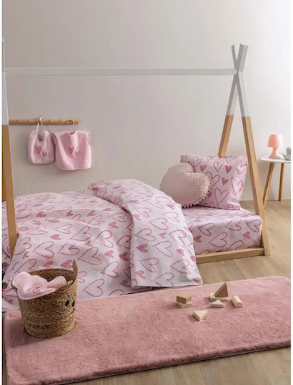 Palamaiki Kinderdecke Einzel My Kingdom Rosa 160x240cm
