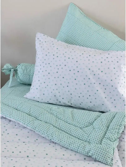Palamaiki Kids Cotton Pillowcase Set 52x72cm Turquoise