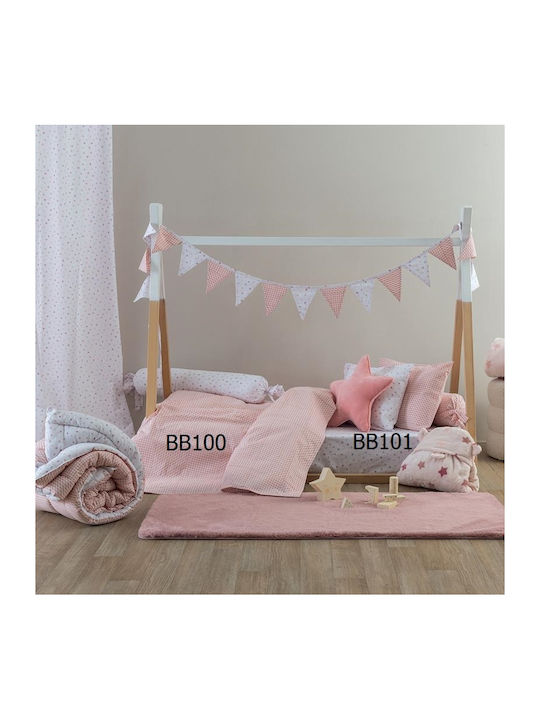 Palamaiki Kids Cotton Pillowcase Set 52x72cm Pink