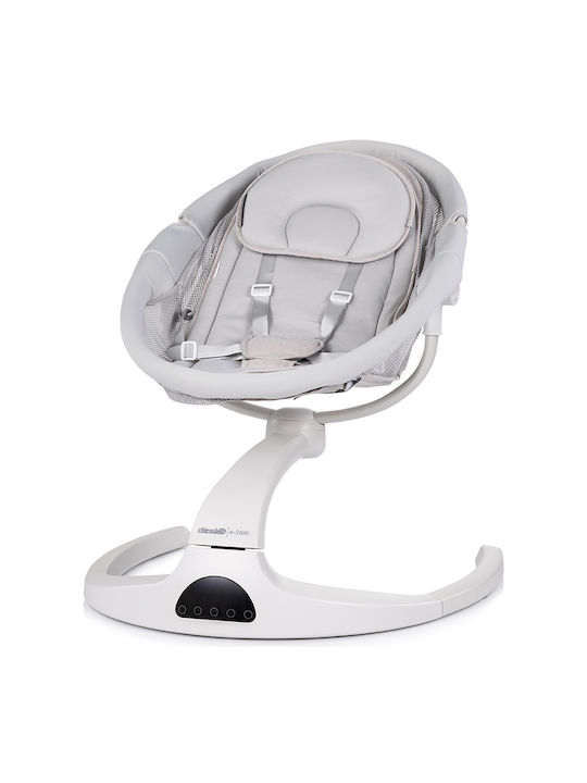 Chipolino Electric Relax pentru Bebeluși Leagăn cu Muzică Gri pentru Copil până la 9kg