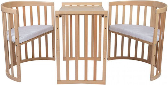 Waldin Cabriolet Patut Oval Evolutiv Bej Cu Saltea