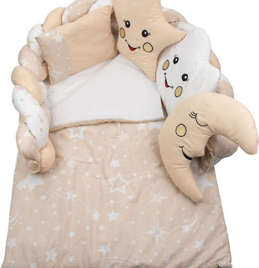 Kamtex Baby Set Pentru Patut Beige 7buc piese