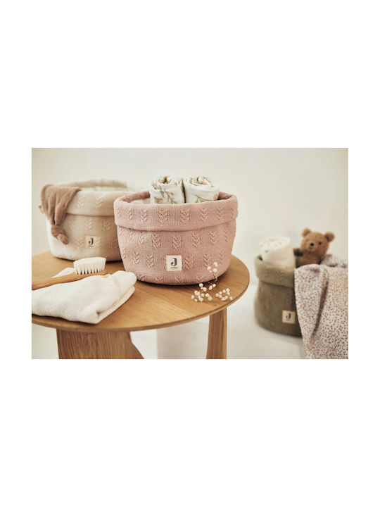 Coș pentru masa de schimbat Jollein Grain Knit Wild Rose 580-001-67065