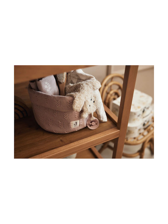 Coș pentru masa de schimbat Jollein Grain Knit Wild Rose 580-001-67065