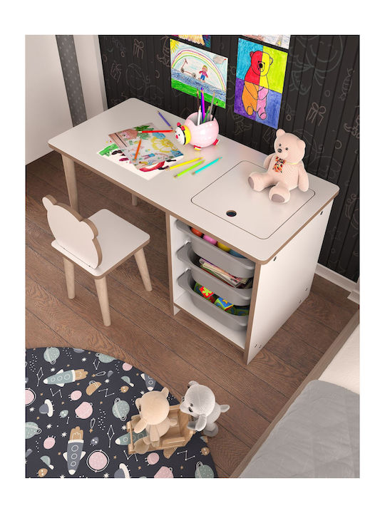 Kids Desk White 90x42x50cm Kids Desk White 90x42x50cm