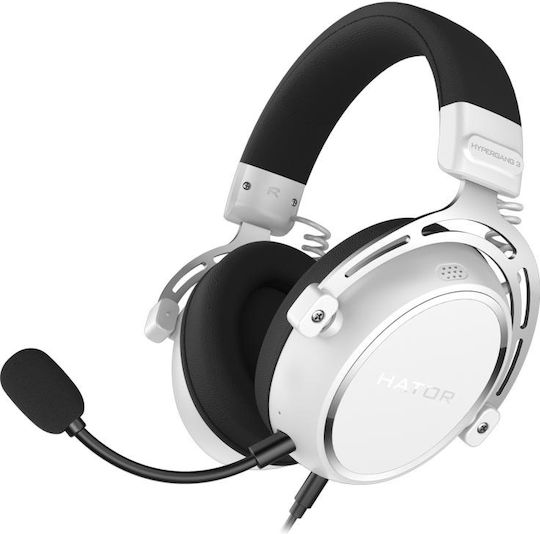 HATOR Hypergang 3 Over Ear Gaming Headset με σύνδεση 3.5mm Λευκό for Nintendo Switch / PC / PS4 / PS5 / XBOX
