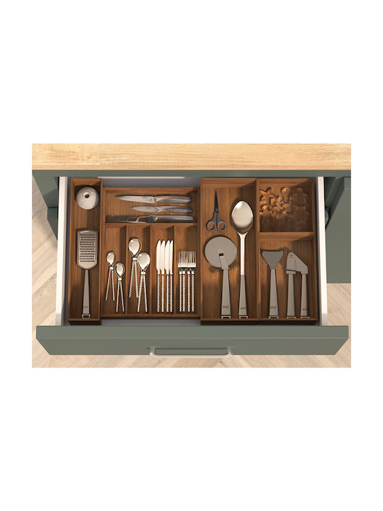 5Five Tăvi Pentru Tacâmuri De Sertar Din Lemn 26x35x26cm Bej