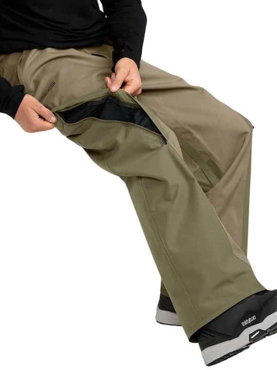 Volcom Kleveland G1352609-MIL Men's Trousers for Ski & Snowboard Green