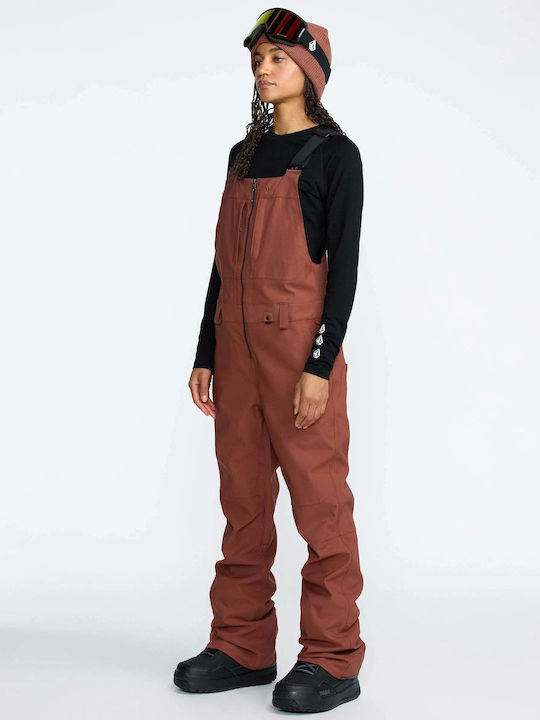 Volcom Swift H1352606-HEN Γυναικεία Σαλοπέτα Σκι & Snowboard Καφέ