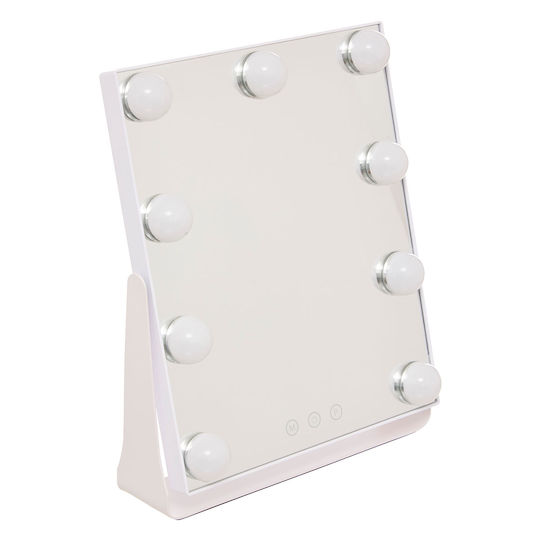 5Five Καθρέπτης Μακιγιάζ Επιτραπέζιος με Φως 27x6cm Λευκός
