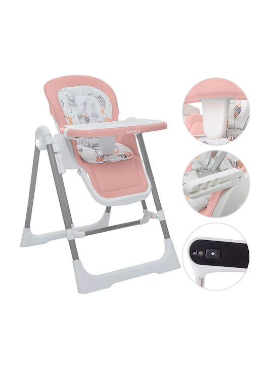Kidizi Swingy Klappbarer Baby Hochstuhl 2 in 1 Rosa