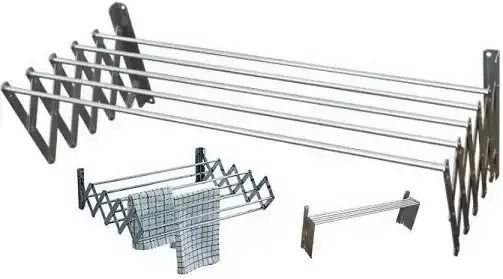 Haiwang Folding Wall Clothes Drying Rack Made of Aluminum with 4m Hanging Length