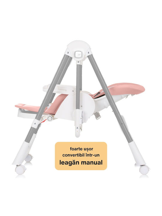 Kidizi Swingy Klappbarer Baby Hochstuhl 2 in 1 Rosa