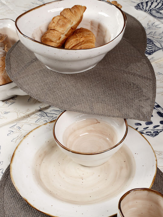 HFA Country Plate Shallow made of Porcelain Somon with Diameter 30cm