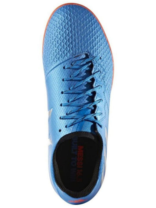 Messi 16.3 Kids Indoor Soccer Shoes Light Blue