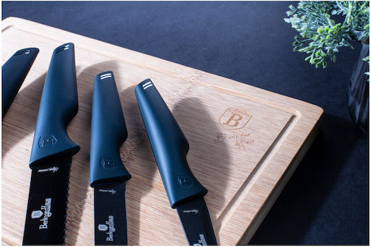 Berlinger Haus Rectangular Bamboo Chopping Board Set with Knives Aquamarine Edition 6pcs