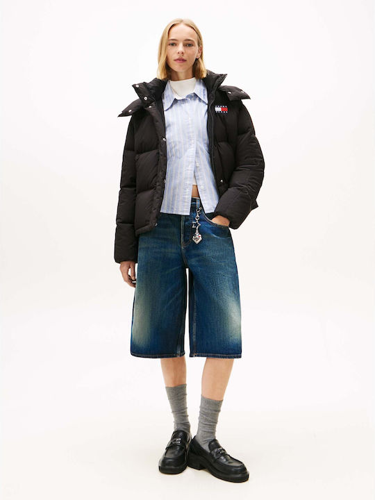 Alaska Kurz Damen Puffer Jacke Wasserdicht für Winter Black
