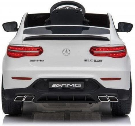Mercedes Benz AMG GLC 63S Едноместен с Дистанционно Управление Лицензиран 12 Волта Бял за 1+ Години