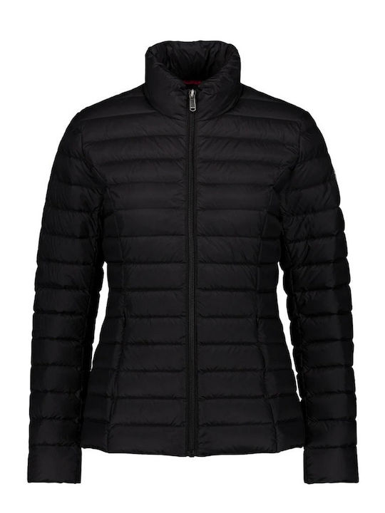 Cha Kurz Damen Puffer Jacke für Winter Schwarz