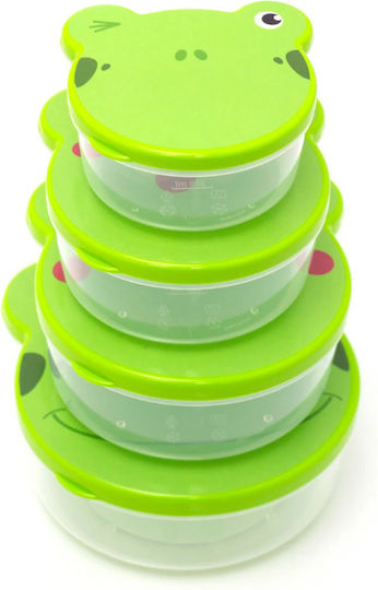 Gezellig Plastic Kids' Lunch Set 0.2lt Brown