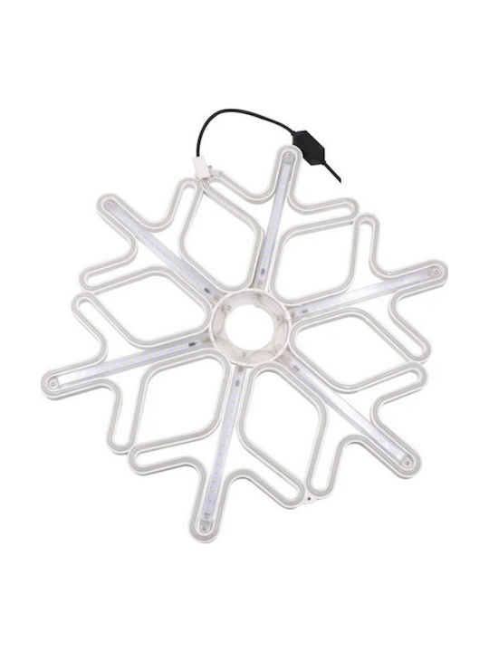 Christmas Light Tube in Snowflake Shape White 30x30cm Snowflake