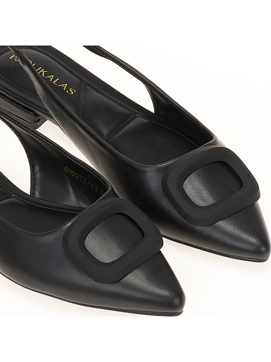 Tsoukalas Γυναικείες Μπαλαρίνες Slingback σε Μαύρο Χρώμα Tsoukalas Γυναικείες Μπαλαρίνες Slingback σε Μαύρο Χρώμα