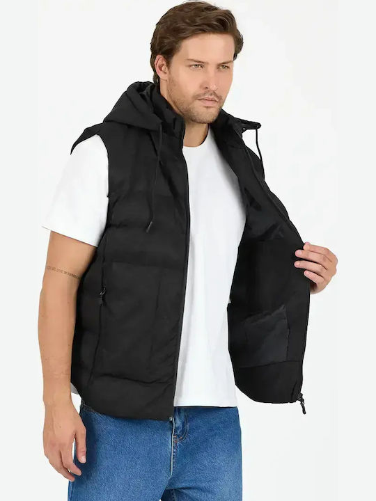 Αμάνικο Μπουφάν Puffer Μαύρο