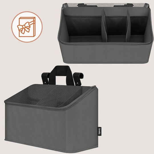 Lionelo Kinderzimmer-Aufbewahrungskörbe Kinderbett-Set Grau