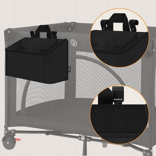 Lionelo Kinderzimmer-Aufbewahrungskörbe Kinderbett-Set Schwarz
