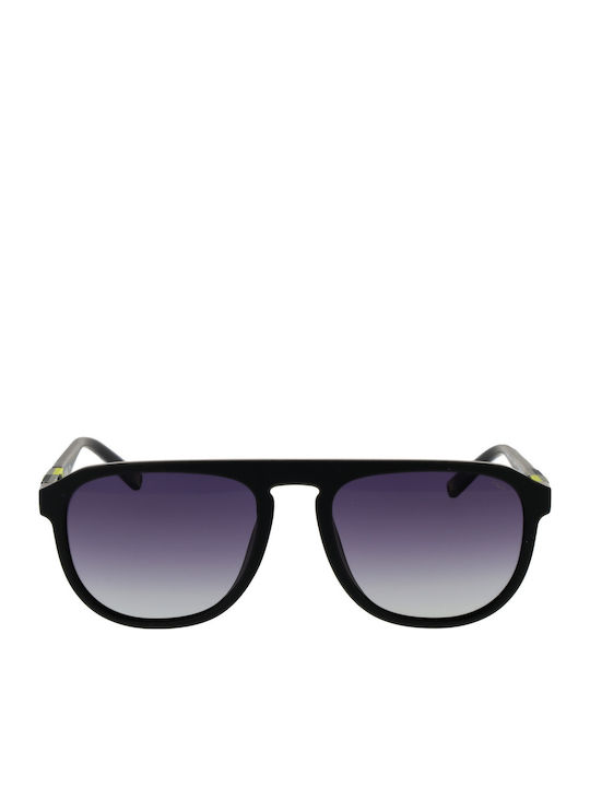 FILA Unisex Sunglasses with Black Plastic Frame and Black Gradient Lens SFI528 28P