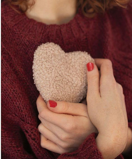 Cherry Pit Pillow Xmas Heart Shape Christmas Theme Heart Shape