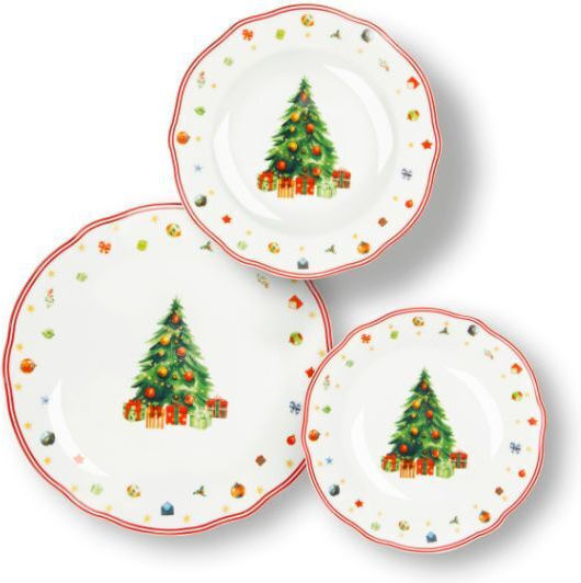 Excelsa Dinnerware with Trees 18 Pieces