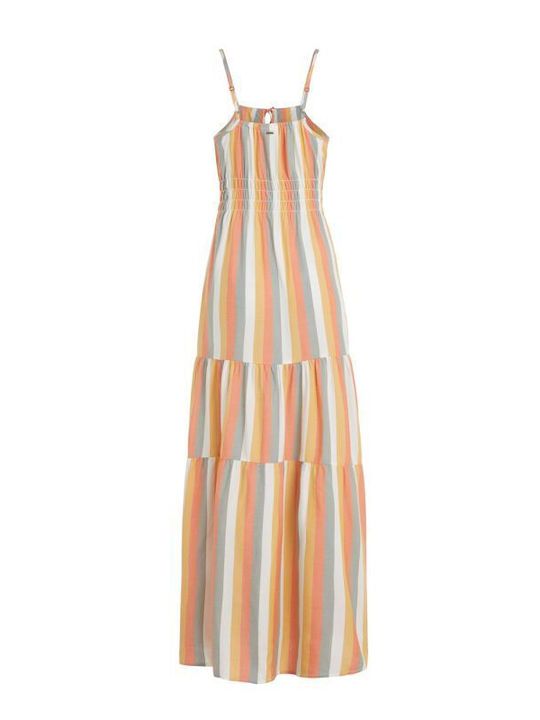 Sommer Maxi Gestreiftes Damenkleid