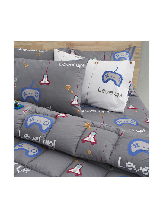 Charalambidis Textiles Pătură pentru copii Single Gri 160x230buc