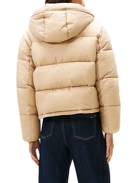 Tommy Hilfiger Μπουφάν Puffer Μπεζ