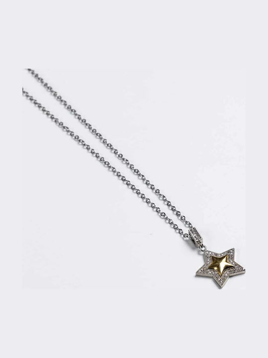 Cuoro Charm Αστέρι με Ζιργκόν