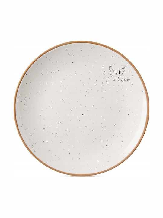 Lumarko Teller Wüste Keramik Beige mit Durchmesser 20cm