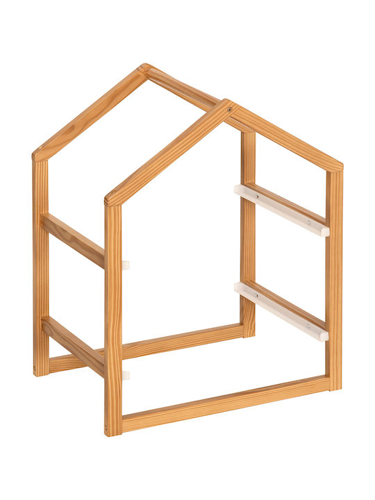 Toy Storage System made of Wood White 43x30x54.5cm 1pcs