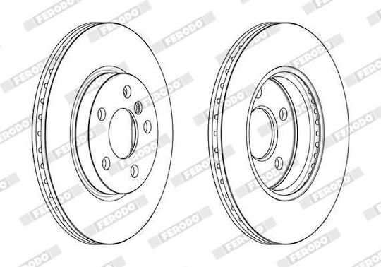 Ferodo Спирачен Диск Ddf2613c