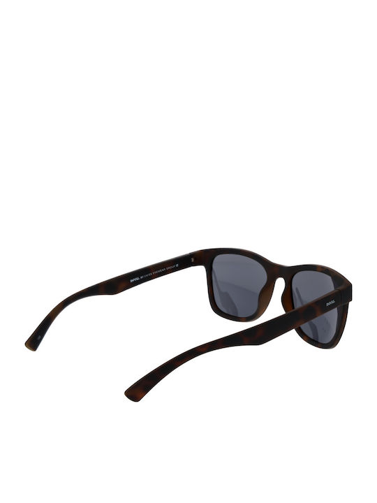 Invu Unisex Sunglasses with Brown Tartaruga Plastic Frame and Brown Polarized Mirror Lens