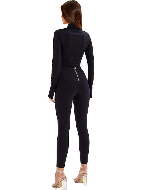 Leggings Pentru Instruire Set Femei Cu Colanți Cropped Negri