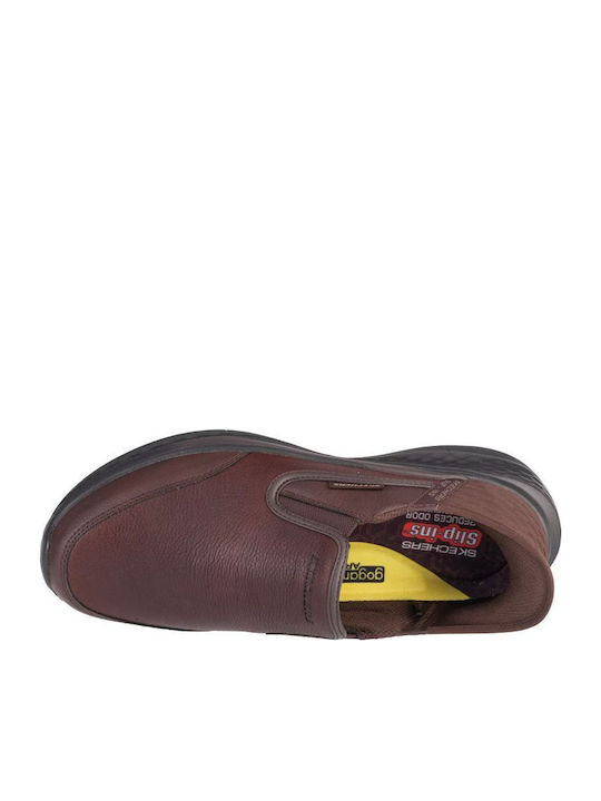 Men's Leather Moccasins Brown Relaxed Fit