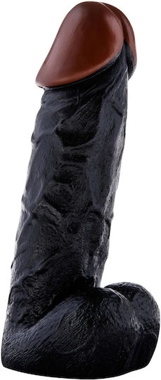 ToyJoy Prince of Namibia Ρεαλιστικό Dildo με Όρχεις Black 20cm