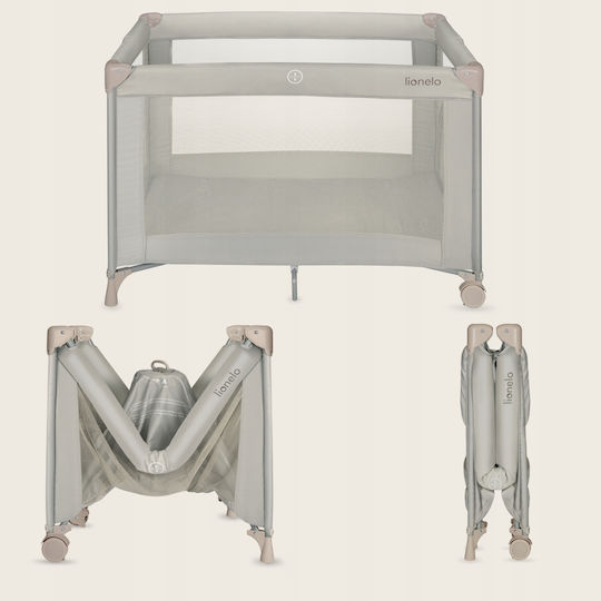 Lionelo Playpen with Mattress Beige 70.5x100.5cm