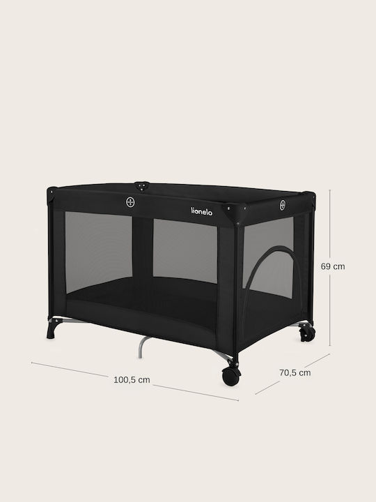 Lionelo Playpen with Mattress Black