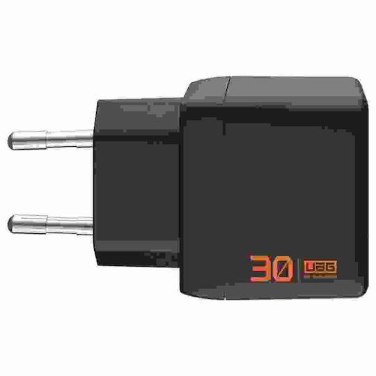 UAG Charger Without Cable GaN with USB-A Port and USB-C Port 30W Power Delivery Black/Orange (SRGE)