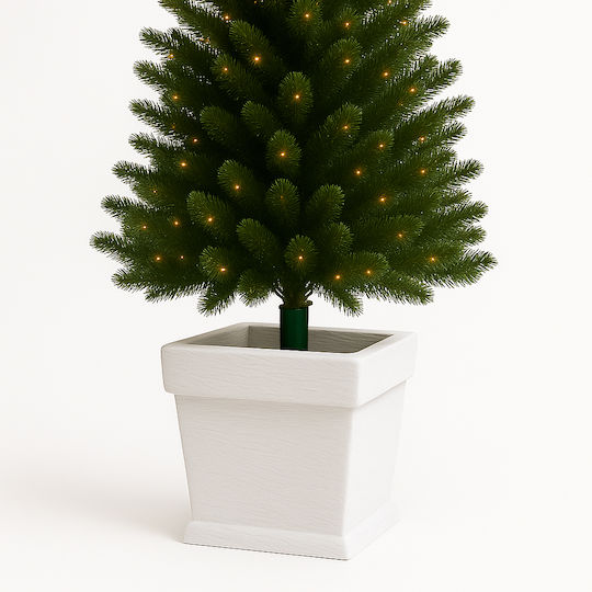 Weihnachtsbaumständer Weiß Ψάθινη Μ40xΠ40xΥ41εκ.